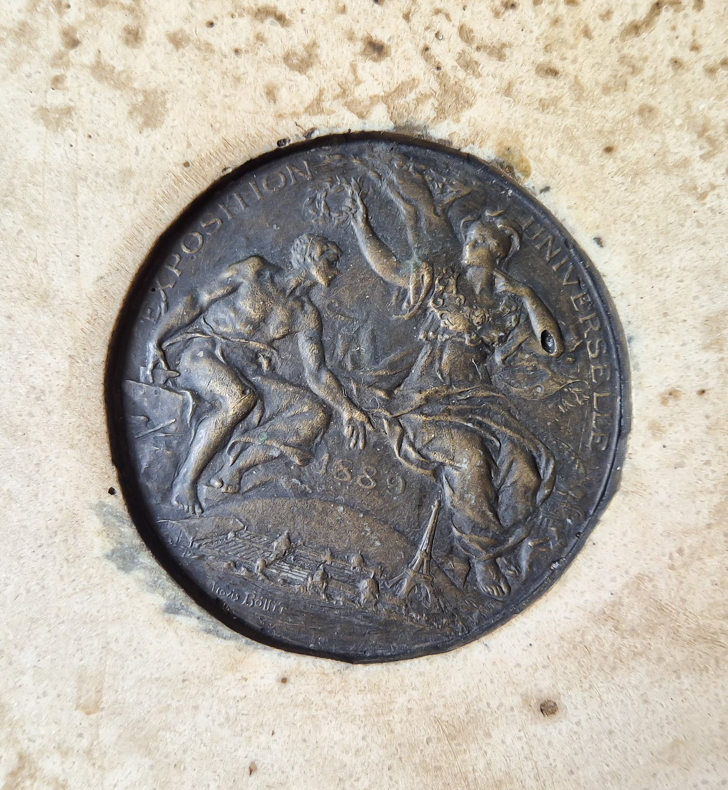 Cupid & Bacchus Relief Plaque After Bertel Thorvalsden