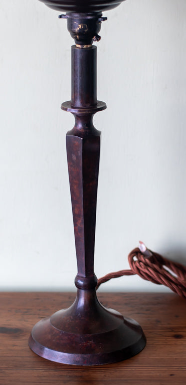 Art Deco Opaline Globe Table Lamp