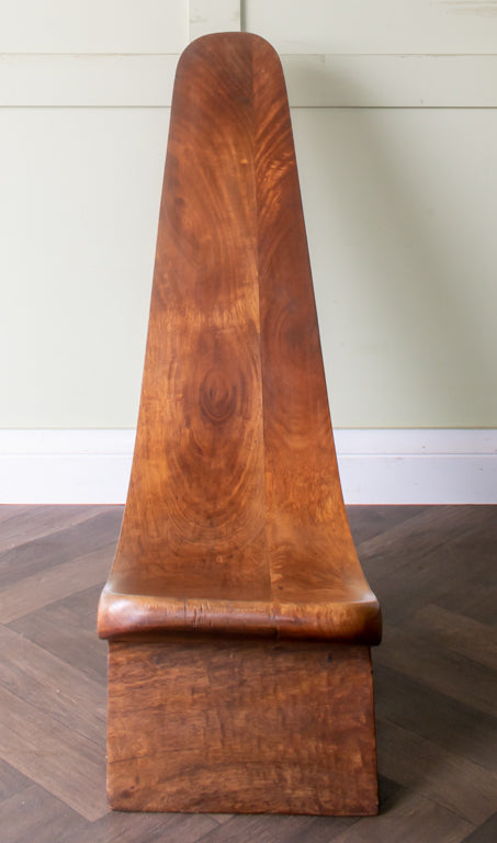 Carved West African Tribal Lobi Chair