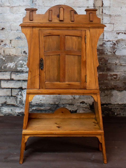 Arts & Crafts Pine Cabinet
