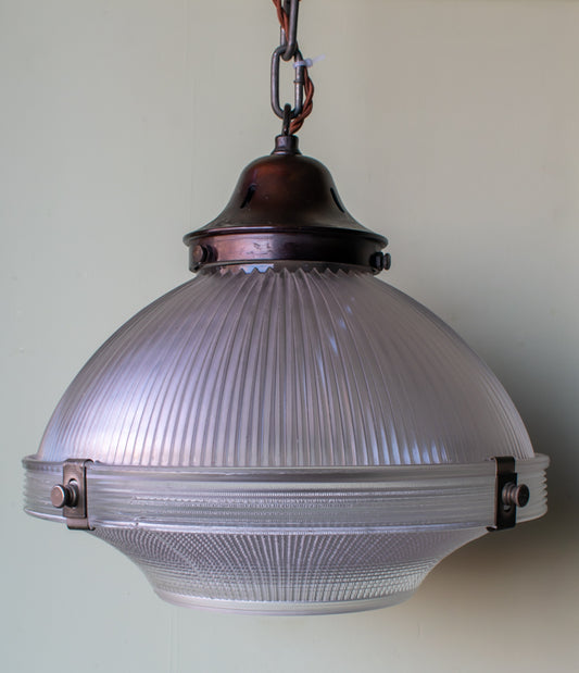 Holophane Large 2 Part Pendant Light