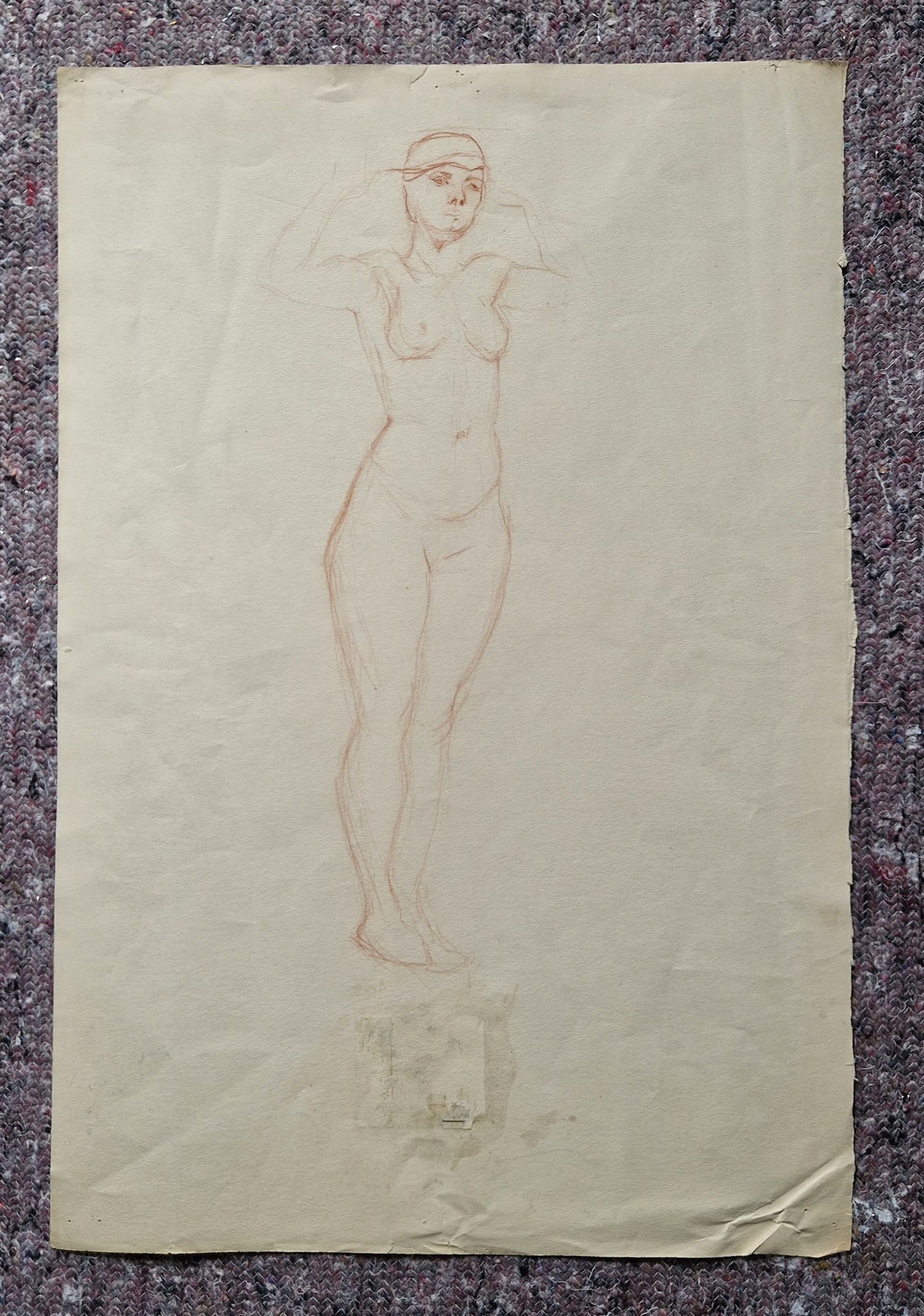 Collection of 9x Jessie Wilson Life Drawings Glasgow School of Art