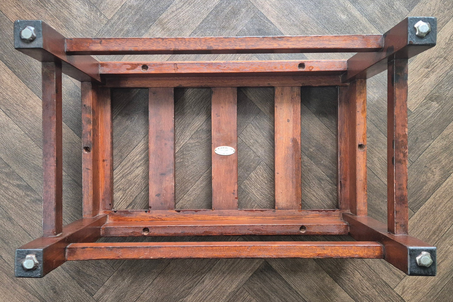 Bath Cabinet Makers Queens Hotel Leeds 1937 Oak Luggage Rack