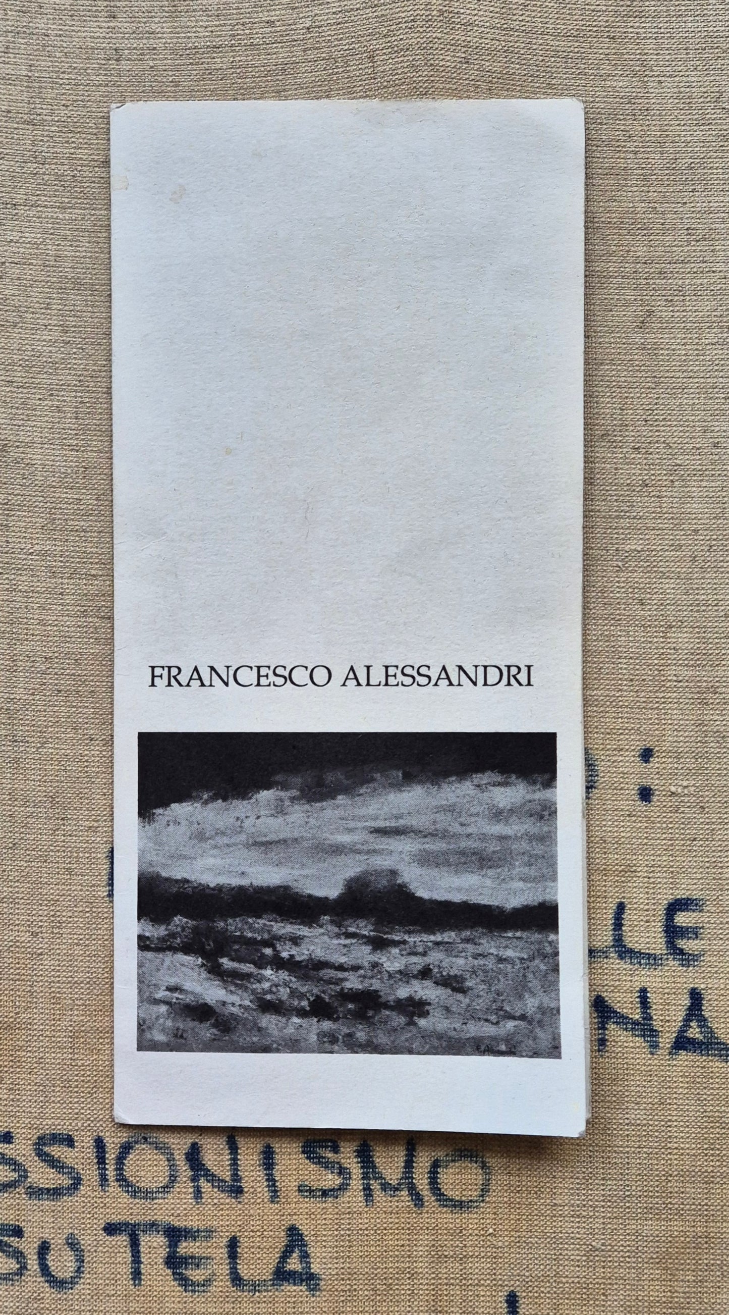 Francesco Alessandri Sentinelle D'Industria A Latina 1988 Oil on Canvas Painting