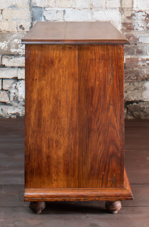 Arts & Crafts Oak Chest of 2 Over 2 Drawers