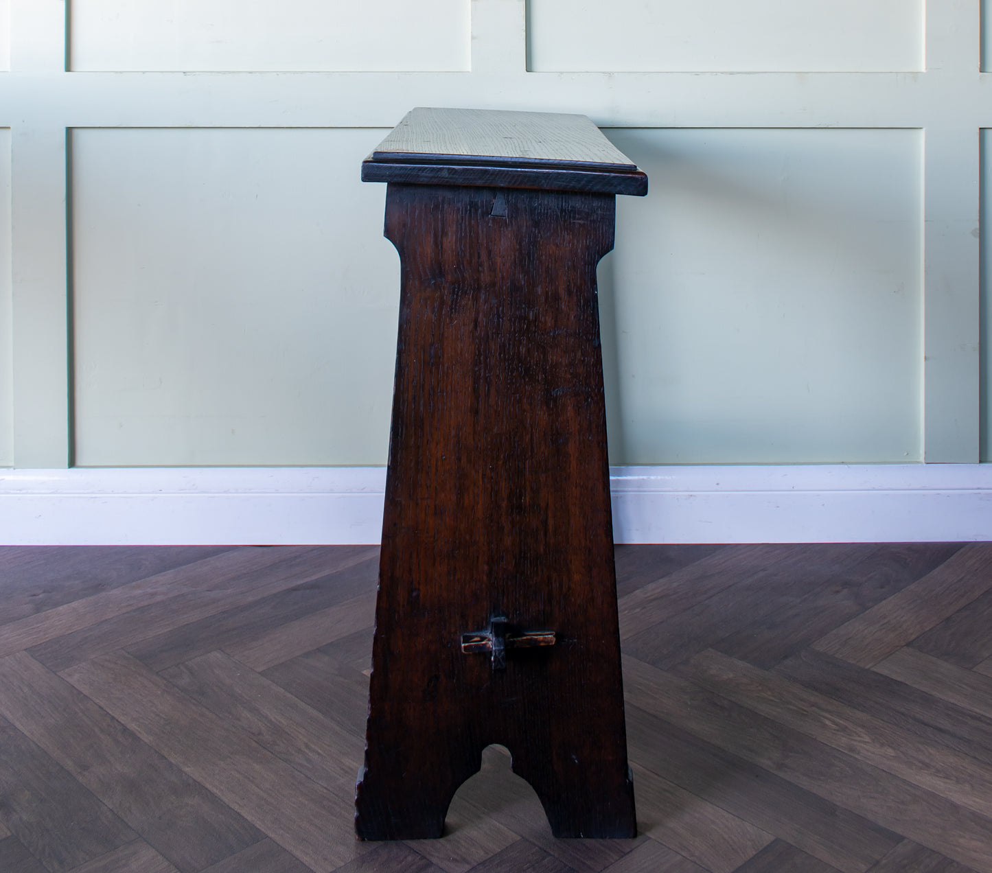 Oak Church Organ Player Bench/ Stool