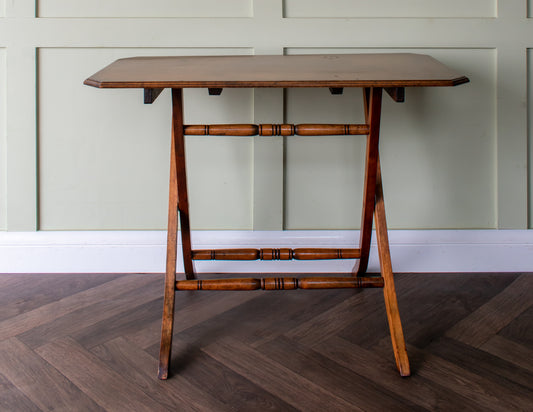 Edwardian Beech Folding Coaching/ Campaign Table