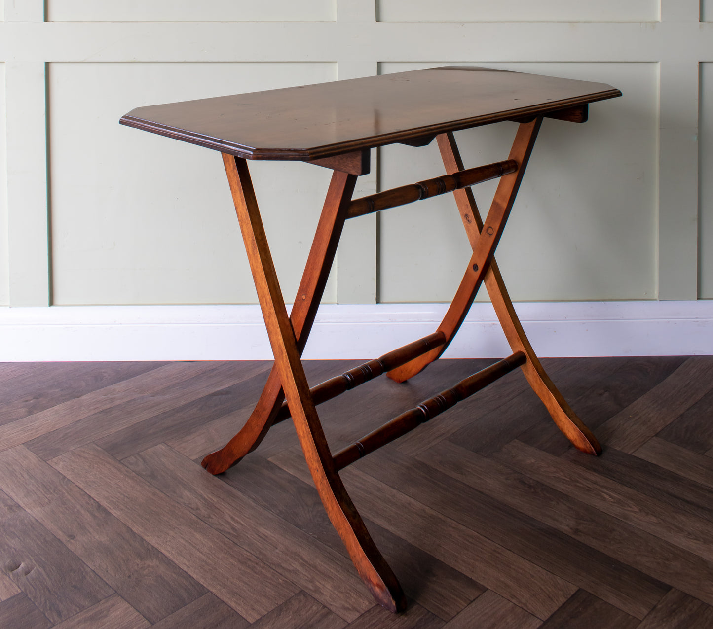 Edwardian Beech Folding Coaching/ Campaign Table