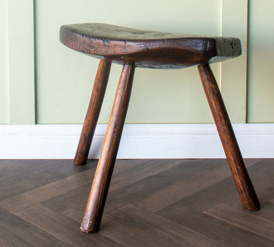 Elm Tripod Cutlers Stool