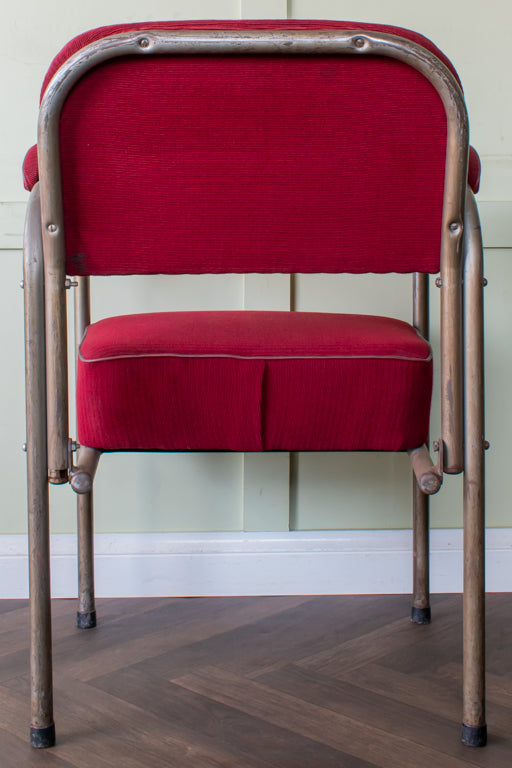 Pair of Tubular Steel Chairs Manner of Bauhaus