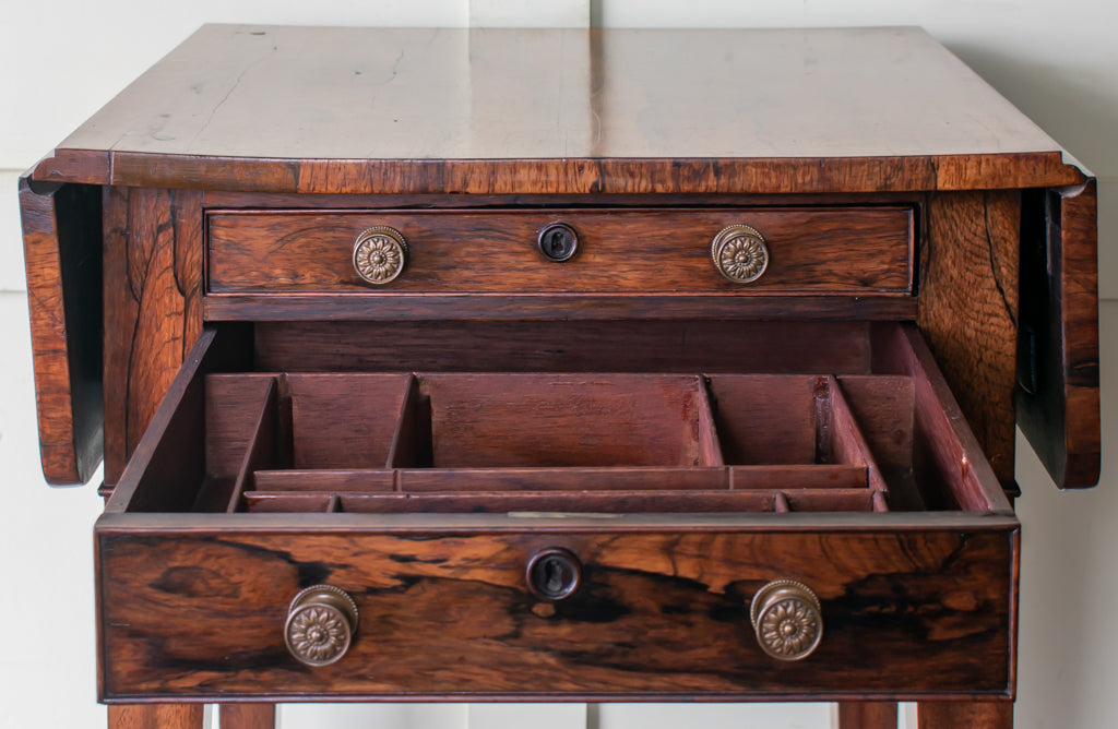 Regency Rosewood Pembroke Work Table
