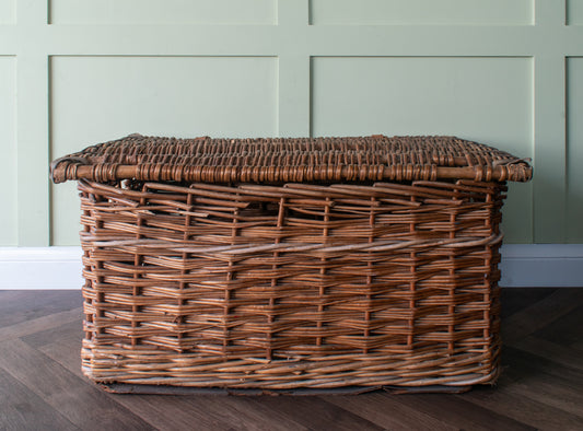 Vintage Woven Wicker Mill Basket