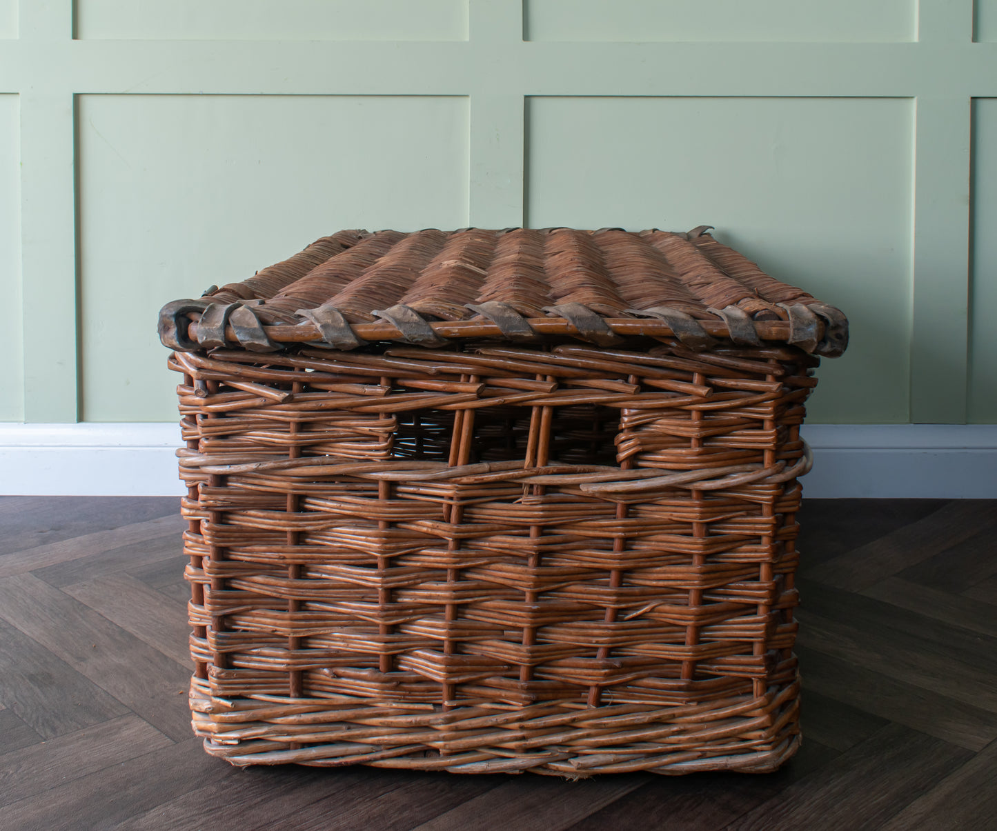 Vintage Woven Wicker Mill Basket