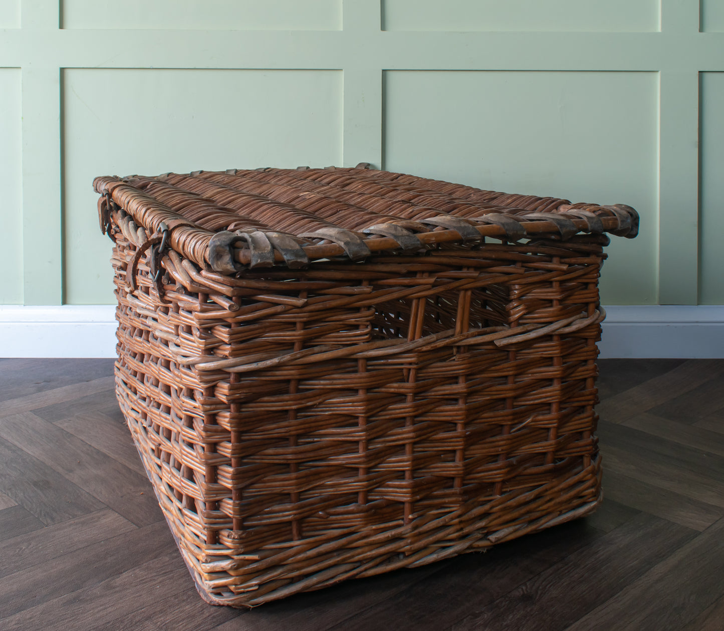 Vintage Woven Wicker Mill Basket