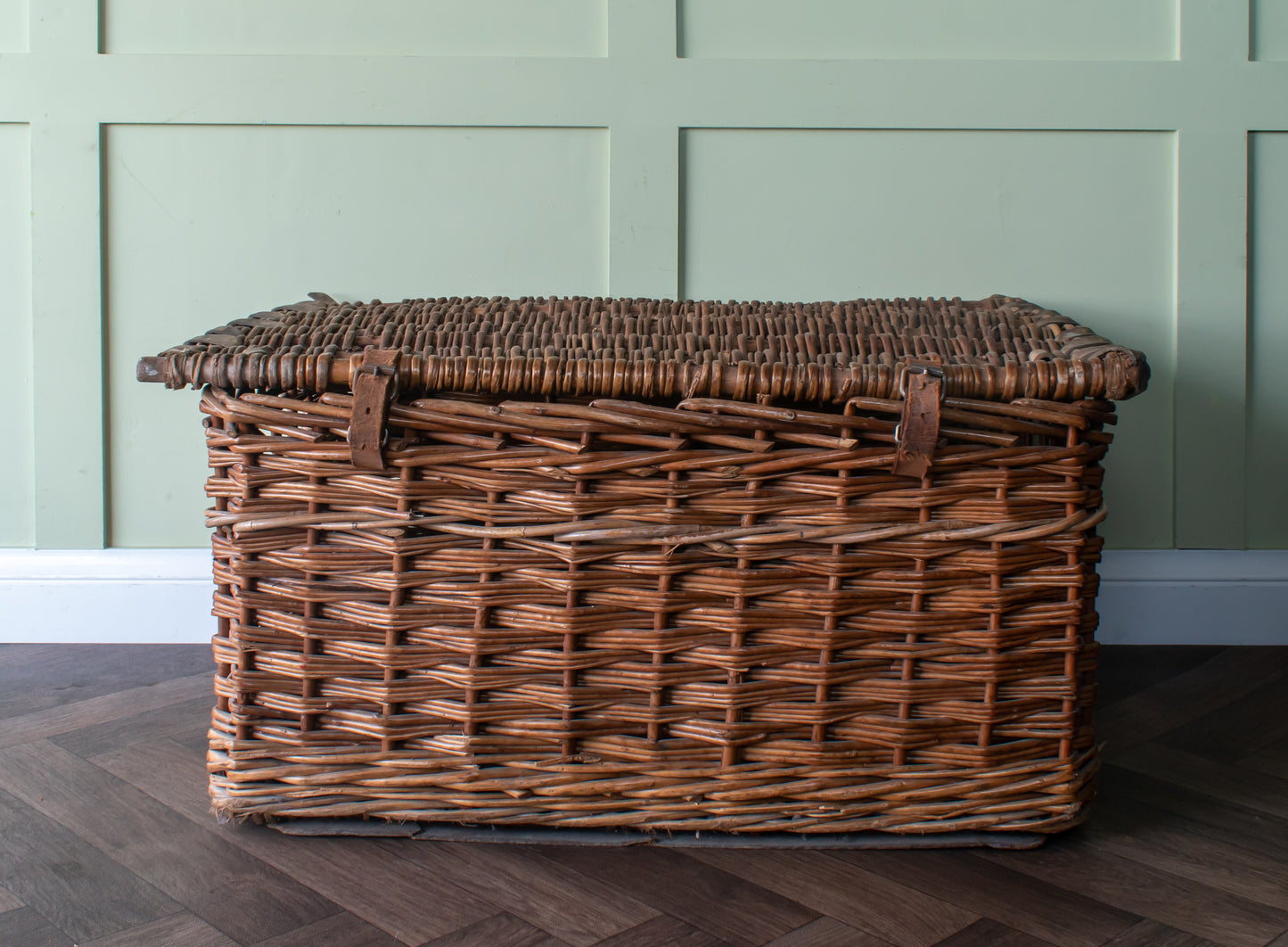 Vintage Woven Wicker Mill Basket