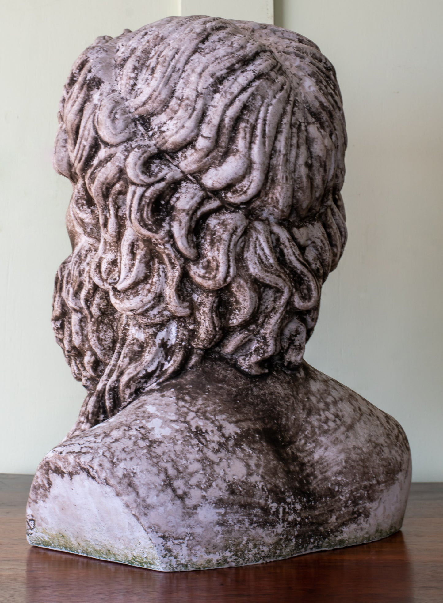 Cast Stone Bust of Zeus