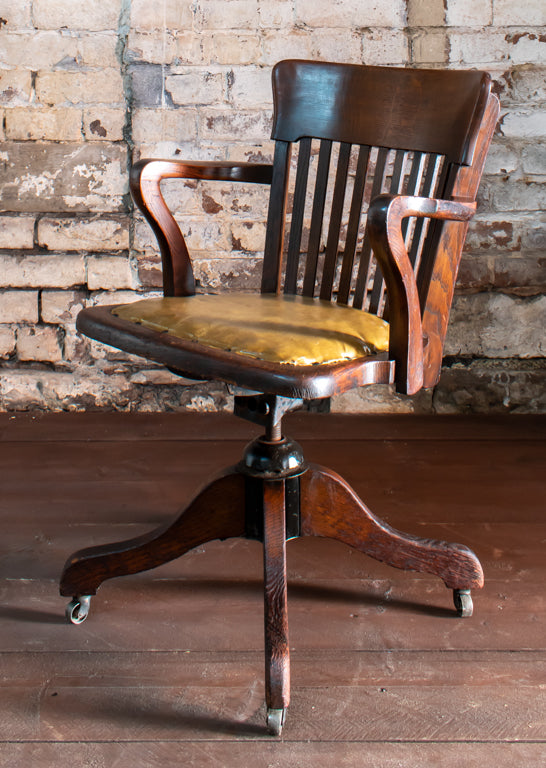 Bell Barn George V Oak Swivel Office Chair