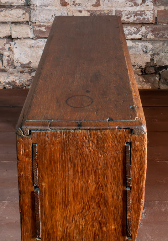 17thC. Oak Pegged French Provincial Bench