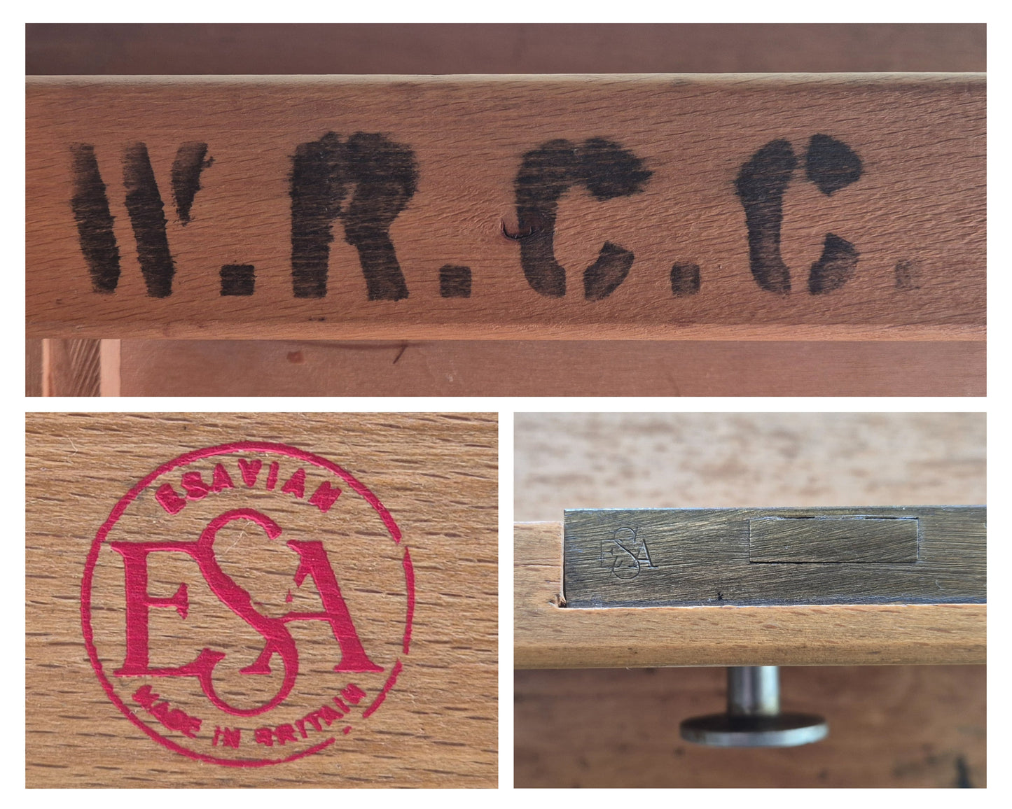 Esavian ESA Mid-Century 2 Drawer Library Desk