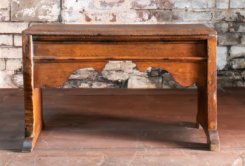 17thC. Oak Pegged French Provincial Bench