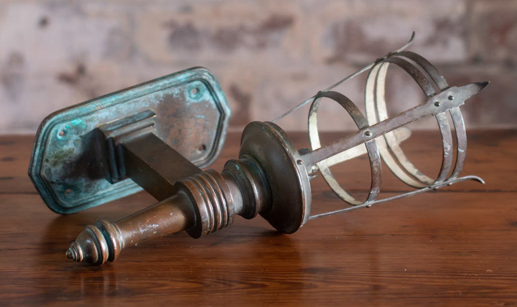 Arts & Crafts Brass Wall Sconce Light
