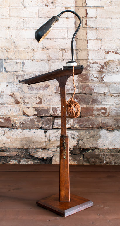 19thC. Oak Adjustable Library Reading Stand