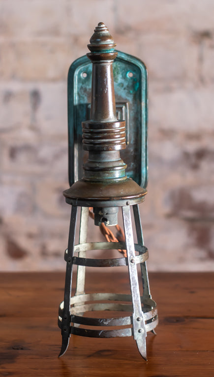Arts & Crafts Brass Wall Sconce Light