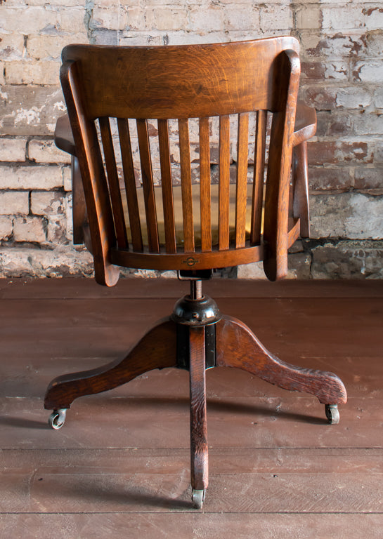 Bell Barn George V Oak Swivel Office Chair