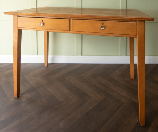Esavian ESA Mid-Century 2 Drawer Library Desk
