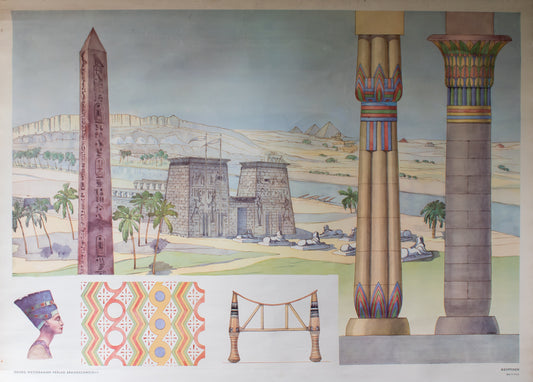 Westermann Verlag Agyptich Egypt Grand Tour Canvas Wall Hanging