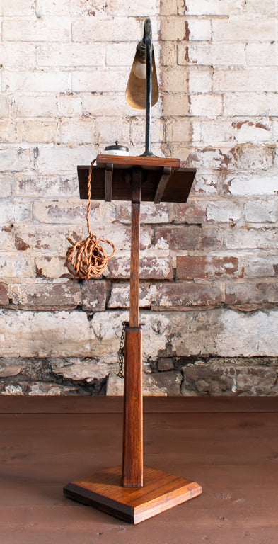 19thC. Oak Adjustable Library Reading Stand