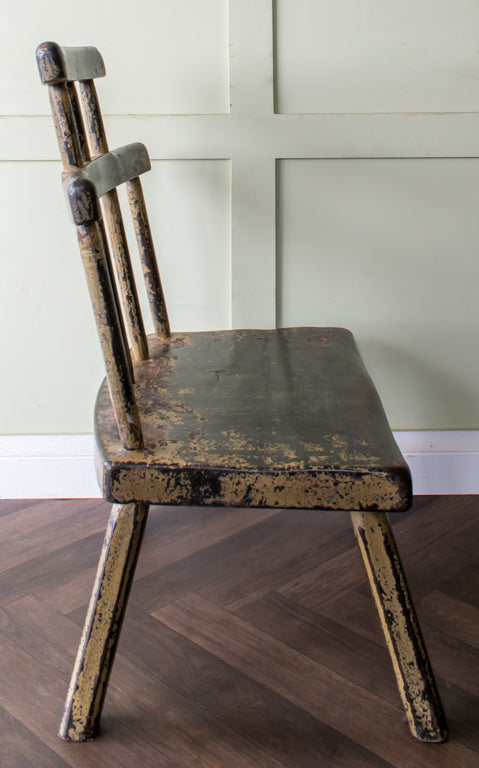 Welsh Primitive Ash & Elm Low Stick Back Chair