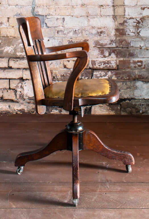 Bell Barn George V Oak Swivel Office Chair