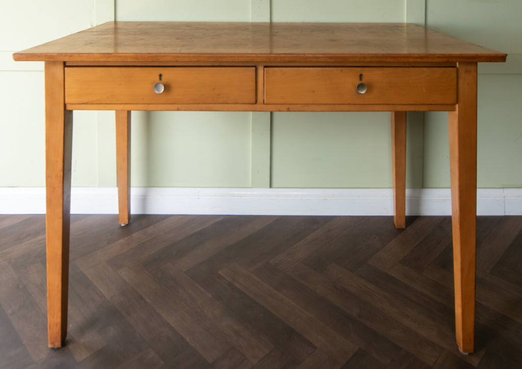 Esavian ESA Mid-Century 2 Drawer Library Desk