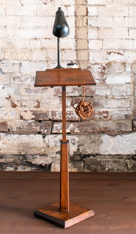 19thC. Oak Adjustable Library Reading Stand