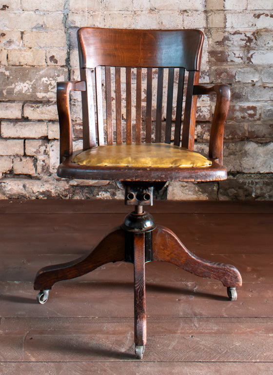 Bell Barn George V Oak Swivel Office Chair