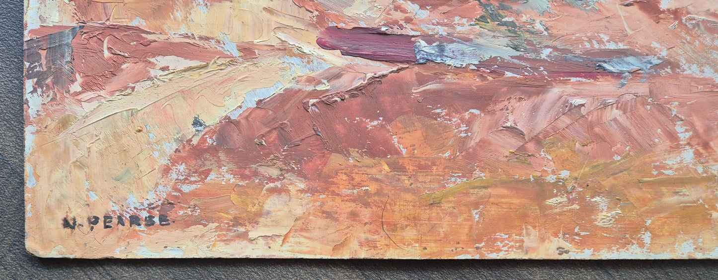 Norah Prease (1889-1981) - Gravel Pit Oil on Board Painting