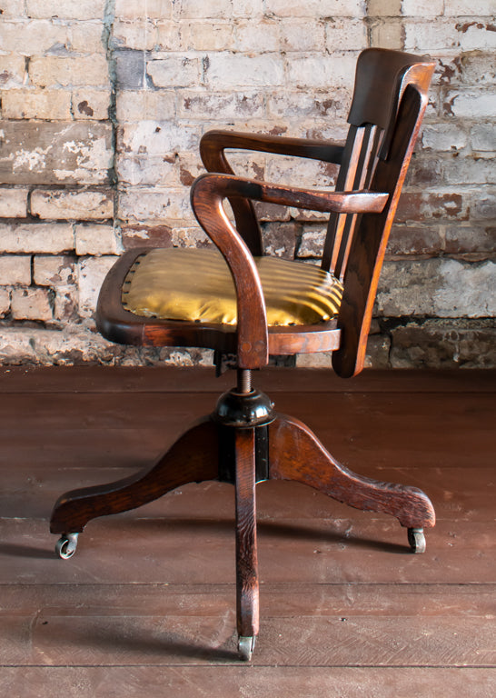 Bell Barn George V Oak Swivel Office Chair